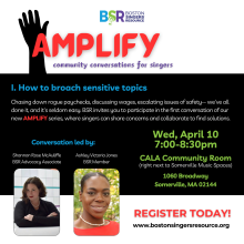 Information about AMPLIFY with photos of Shannon Rose McAuliffe and Ashley Victoria Jones